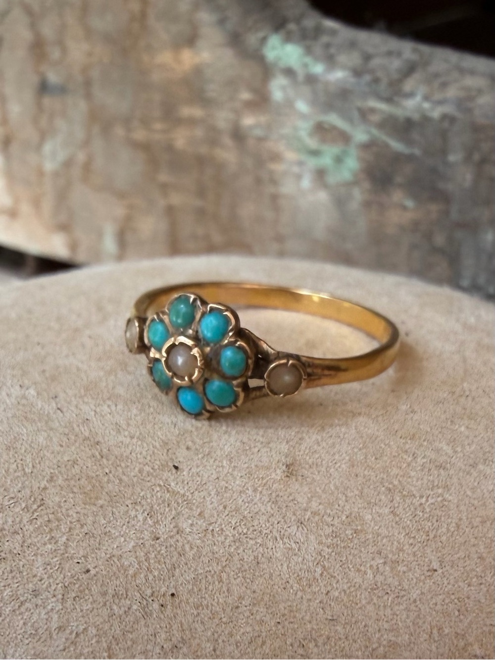 Antique 14k Floral Ring - Picture 6 of 8